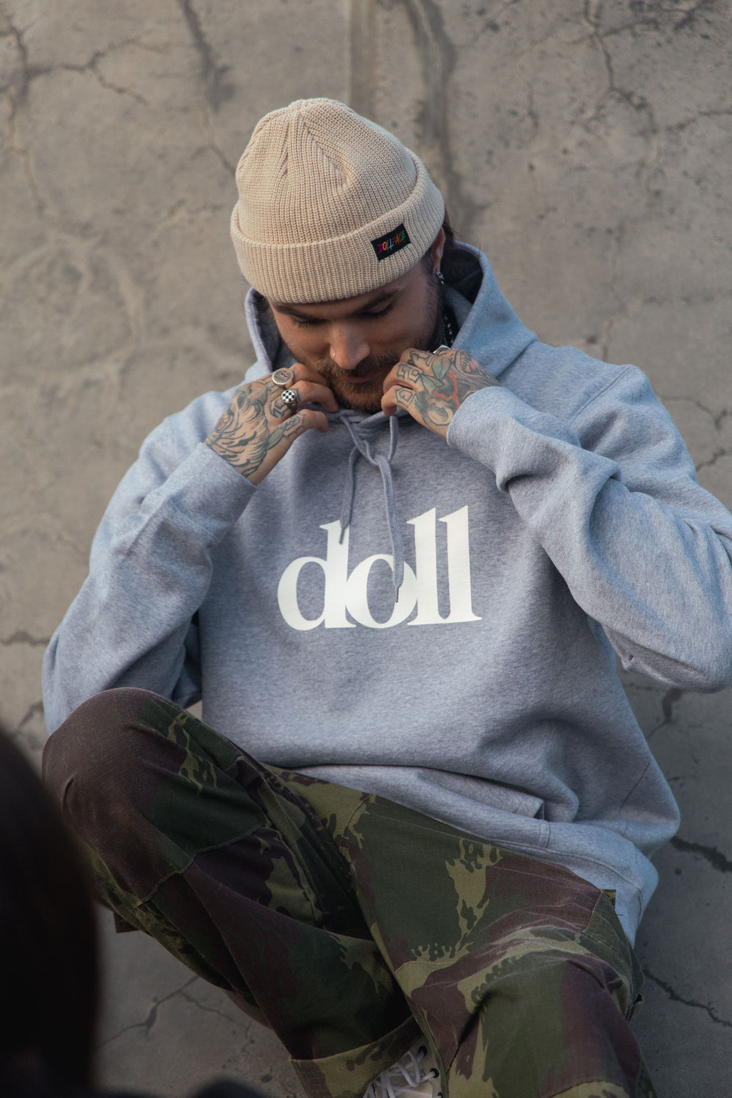 Doll Hoodie Grey