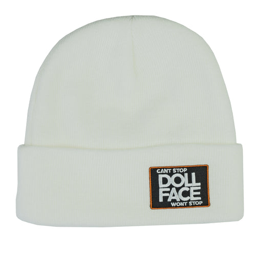 Cant Stop Beanie White